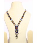 Joyashub Geometric Beaded Lanyard - Multicolor Tribal Design