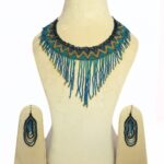 JOYASHUB Elegant Handmade Beaded Necklace and Earrings Set