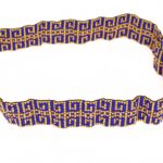 Joyashub Adjustable Geometric Beaded Hairband - Royal Blue and Gold