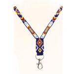 Joyashub Handcrafted Beaded Lanyard with Colorful Geometric Patterns