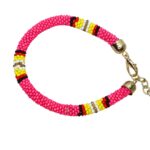 Joyashub Bohemian Style Pink Beaded Bracelet