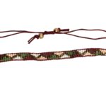 Joyashub Handwoven Camouflage Pattern Bracelet