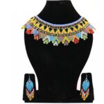 Joyashub Vibrant Tribal Beaded Collar Necklace