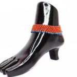 Joyashub Beaded Ankle Bracelet with Blue Accents