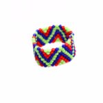 Joyashub Colorful Chevron Beaded Ring